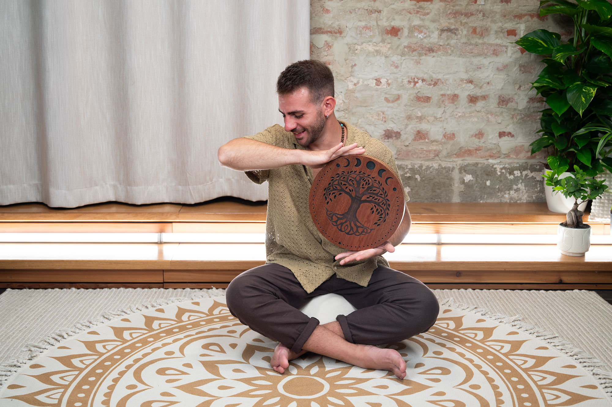 Rain Disk Mondphasen Lebensbaum 12"